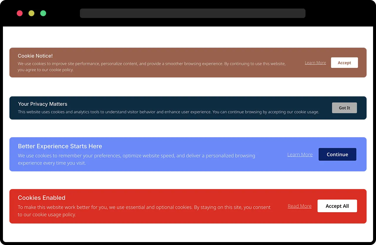 Divi Cookie Notice Preview