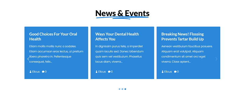 divi news layout