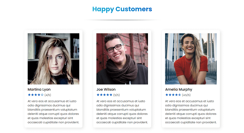 Testimonials - Happy Customers