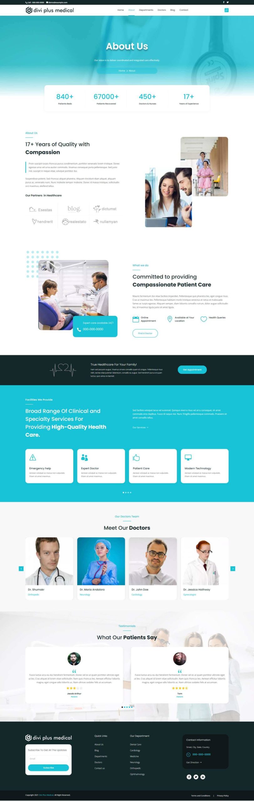 Divi Plus Medical Child Theme About