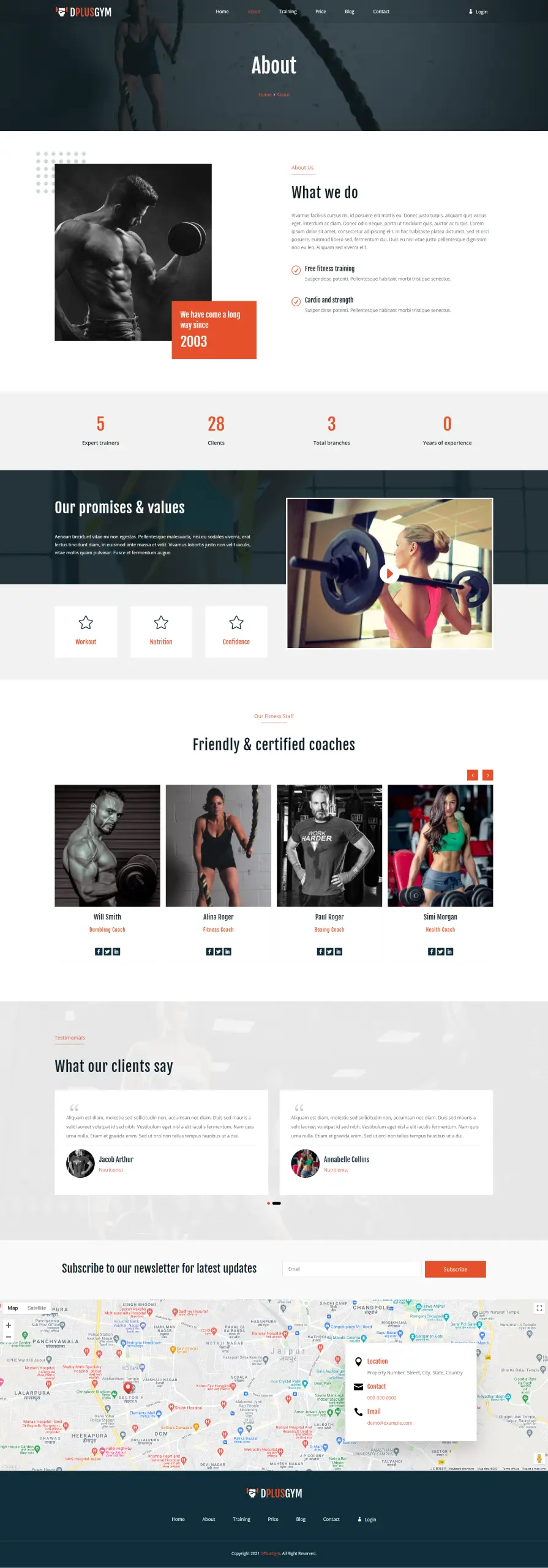 Divi Plus Fitness About 