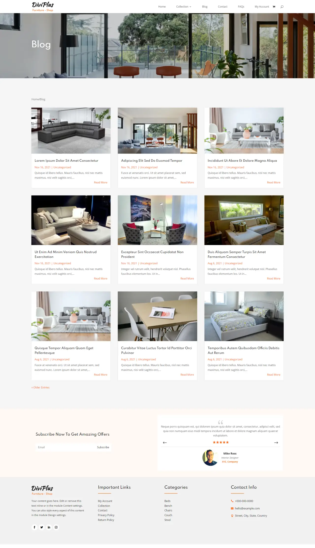 Divi Plus Furniture Store Blog
