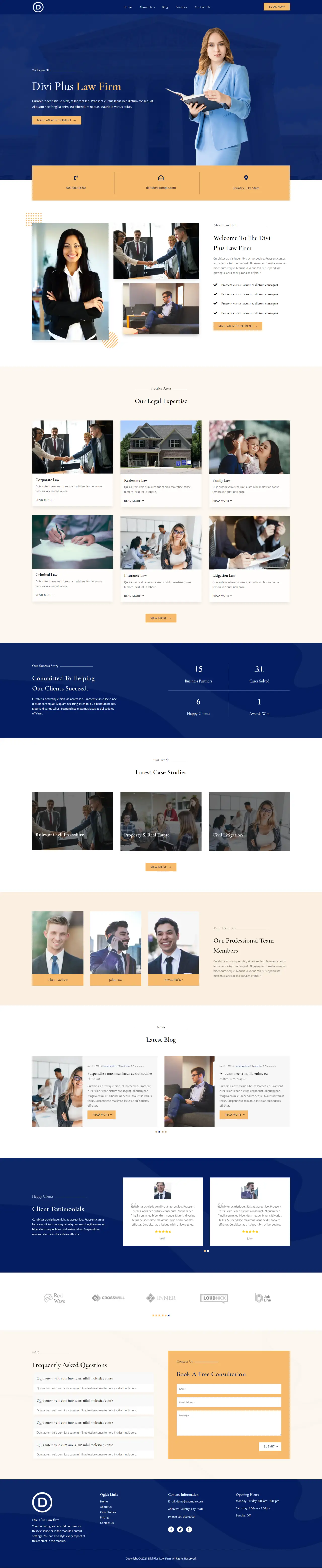 Divi Plus Law Firm Child Theme