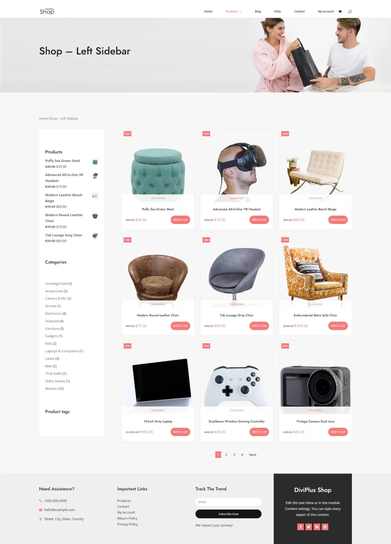 Divi Plus Modern Shop Child Theme