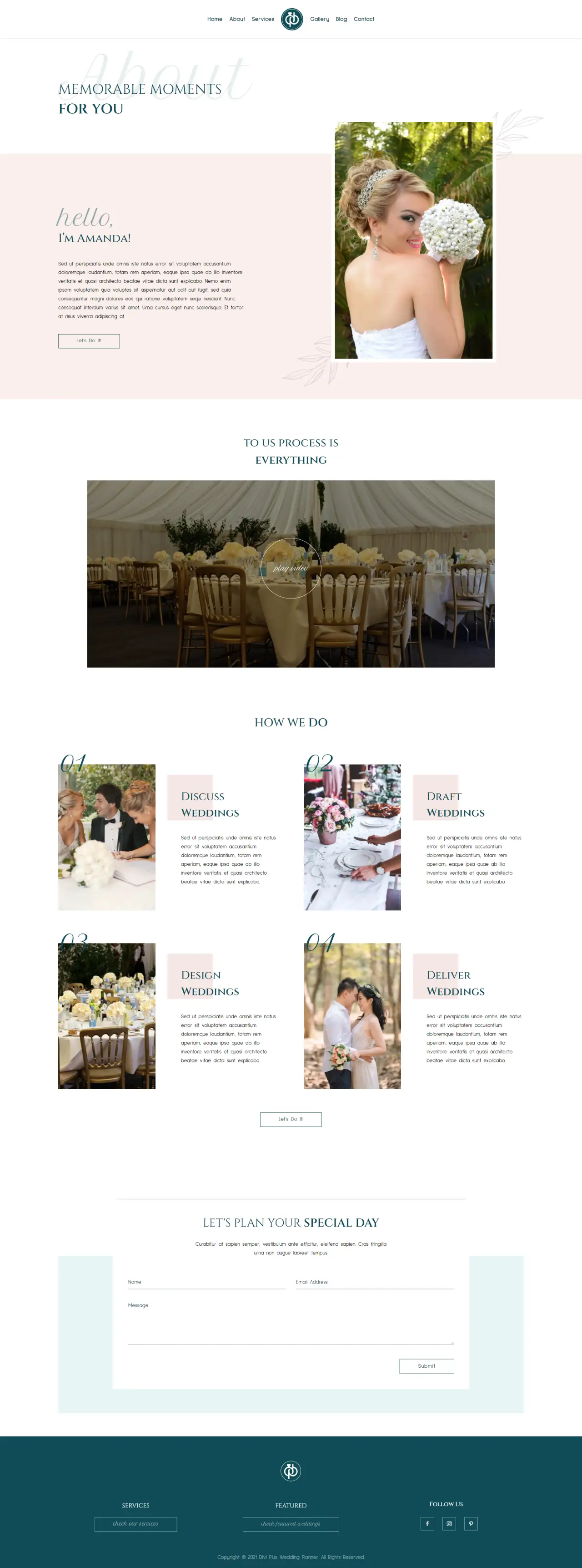 Divi Plus Weeding Planner About