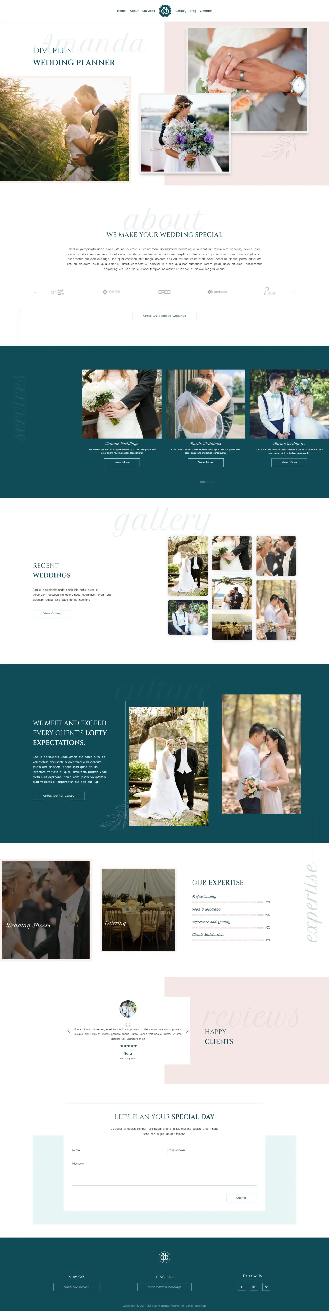 Divi Plus Weeding Planner Child Theme