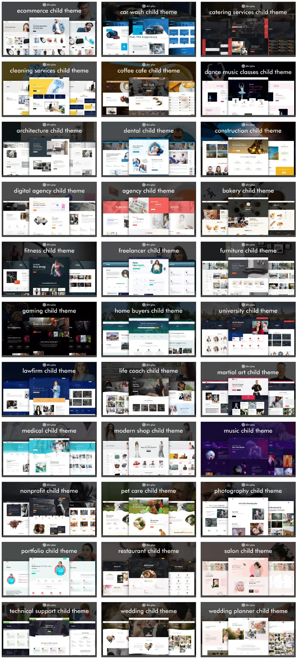 Divi Plus Free Child Themes