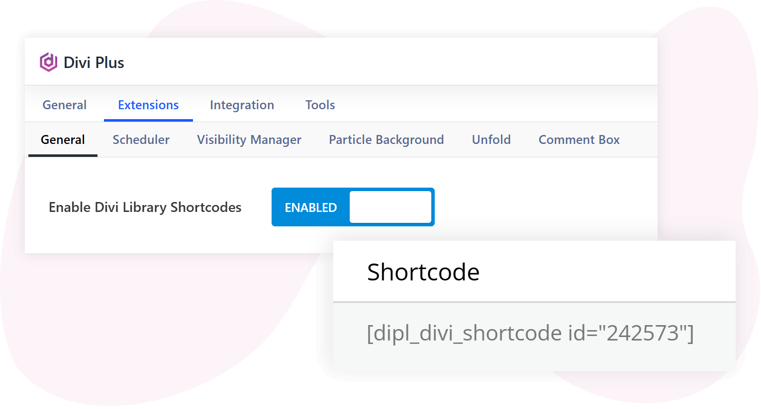 Library Shortcode