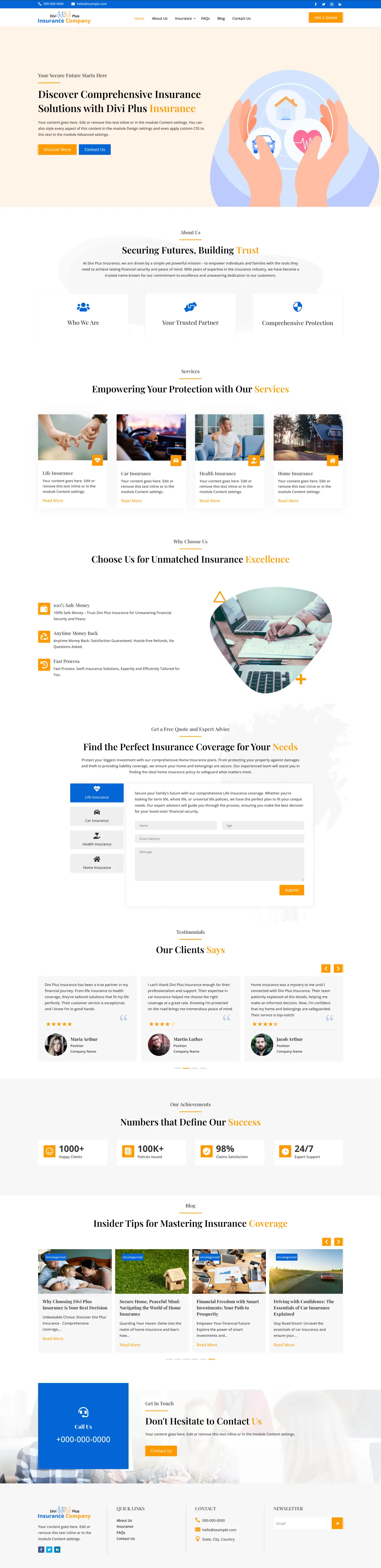 Divi Plus Salon Child Theme