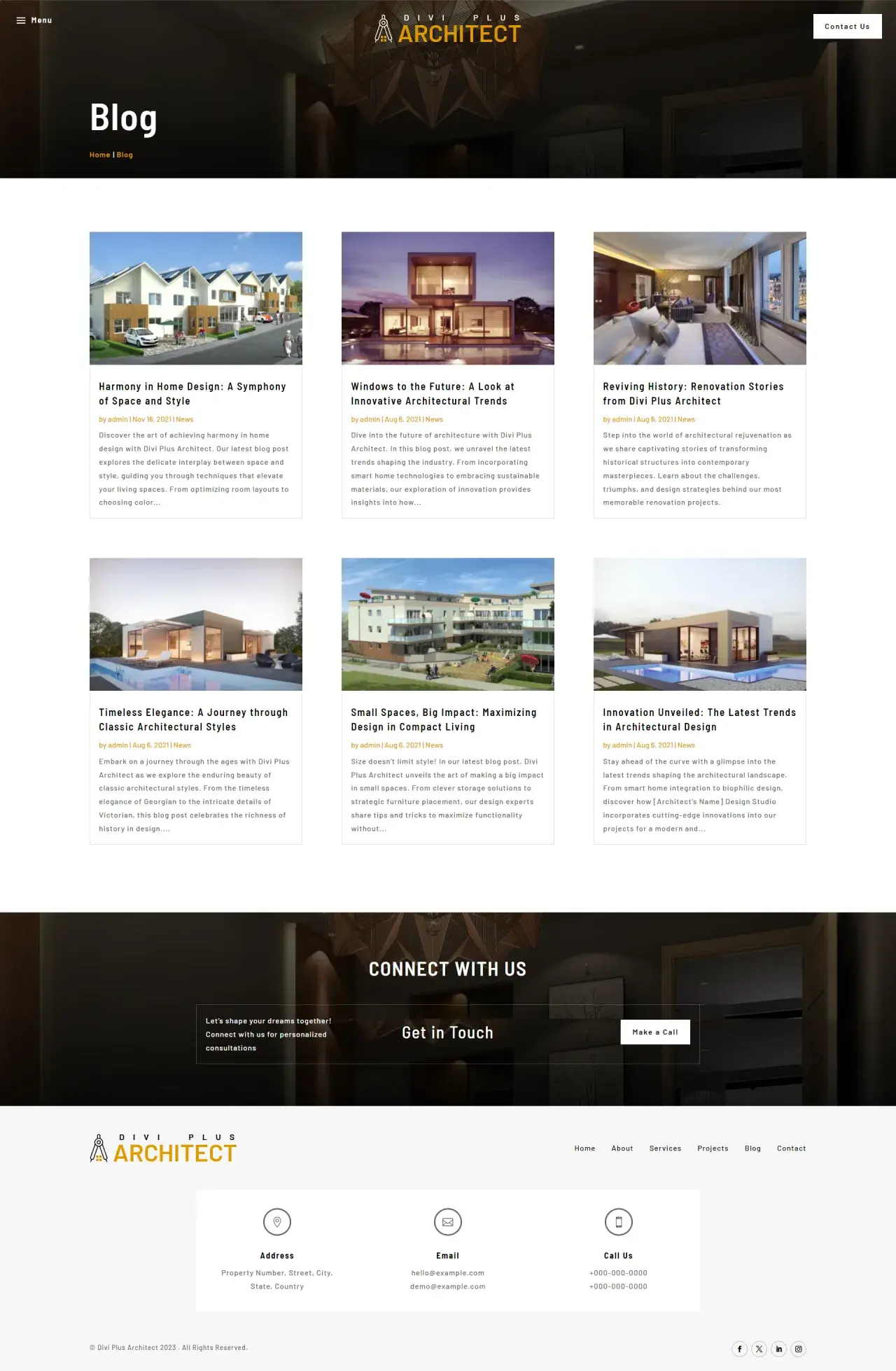 divi-plus-architect-child-theme-blog Divi Plus Branding Child Theme