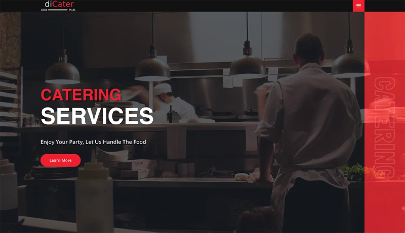 Divi Catering Services Child Theme