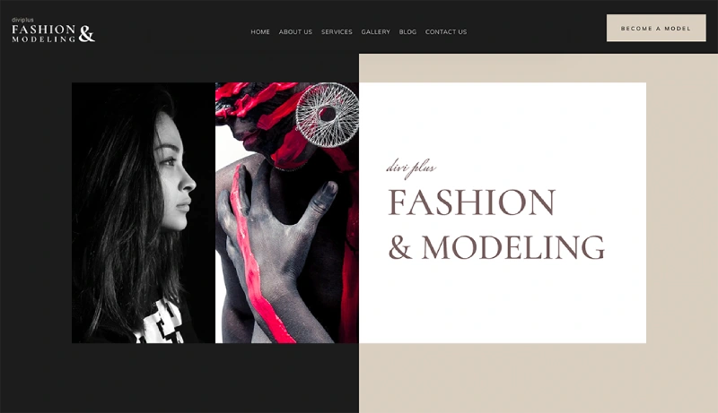 Divi Fashion and Modeling Child Theme