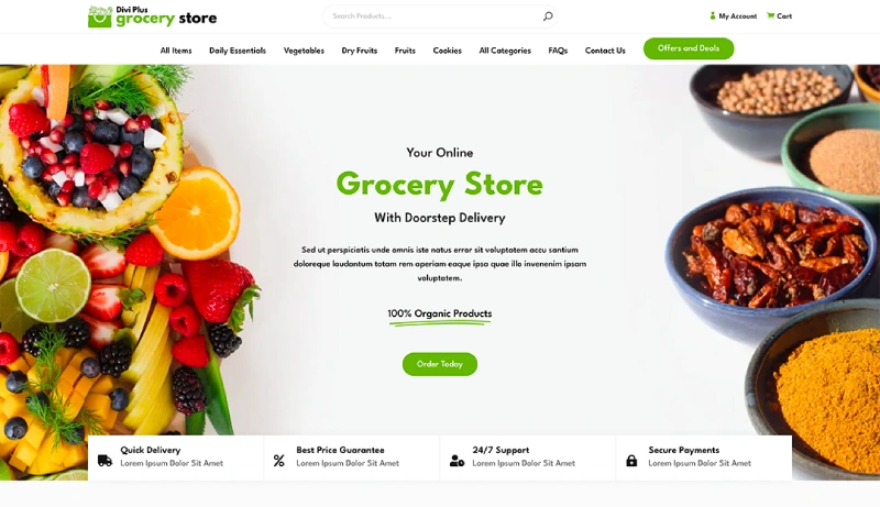 Divi Grocery Child Theme