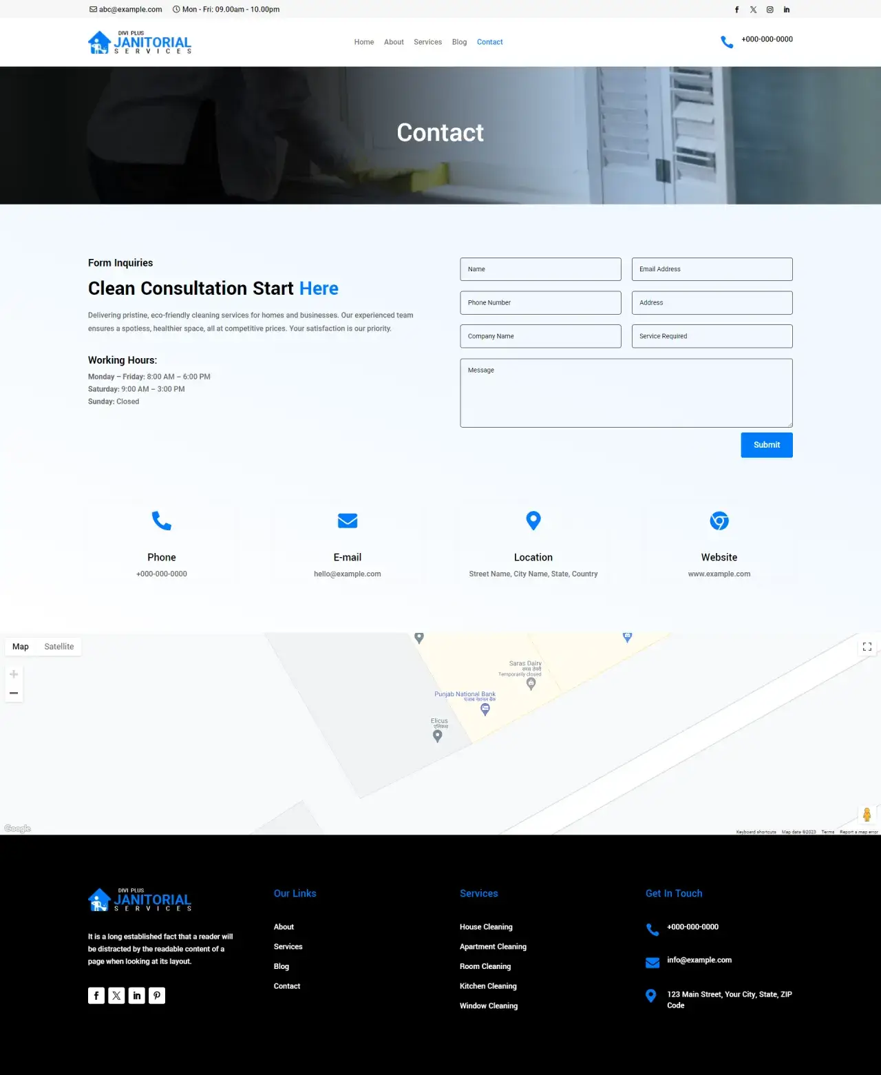 divi-plus-janitorial-services-child-theme-contact Divi Plus Janitorial Services Child Theme