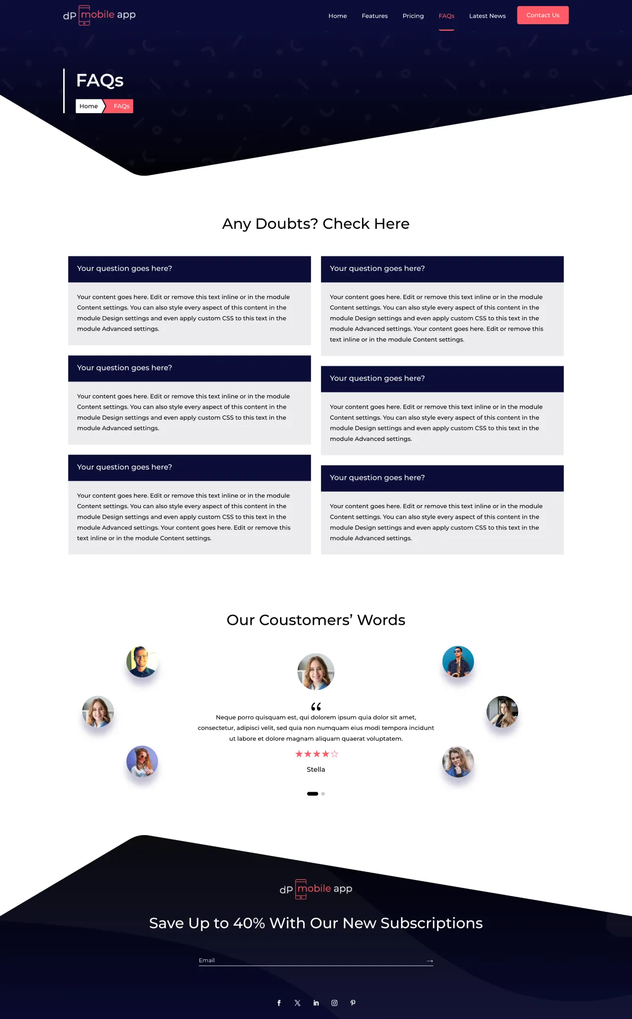 divi-plus-mobile-app-child-theme-faqs-page Divi Plus Pet Care Gallery