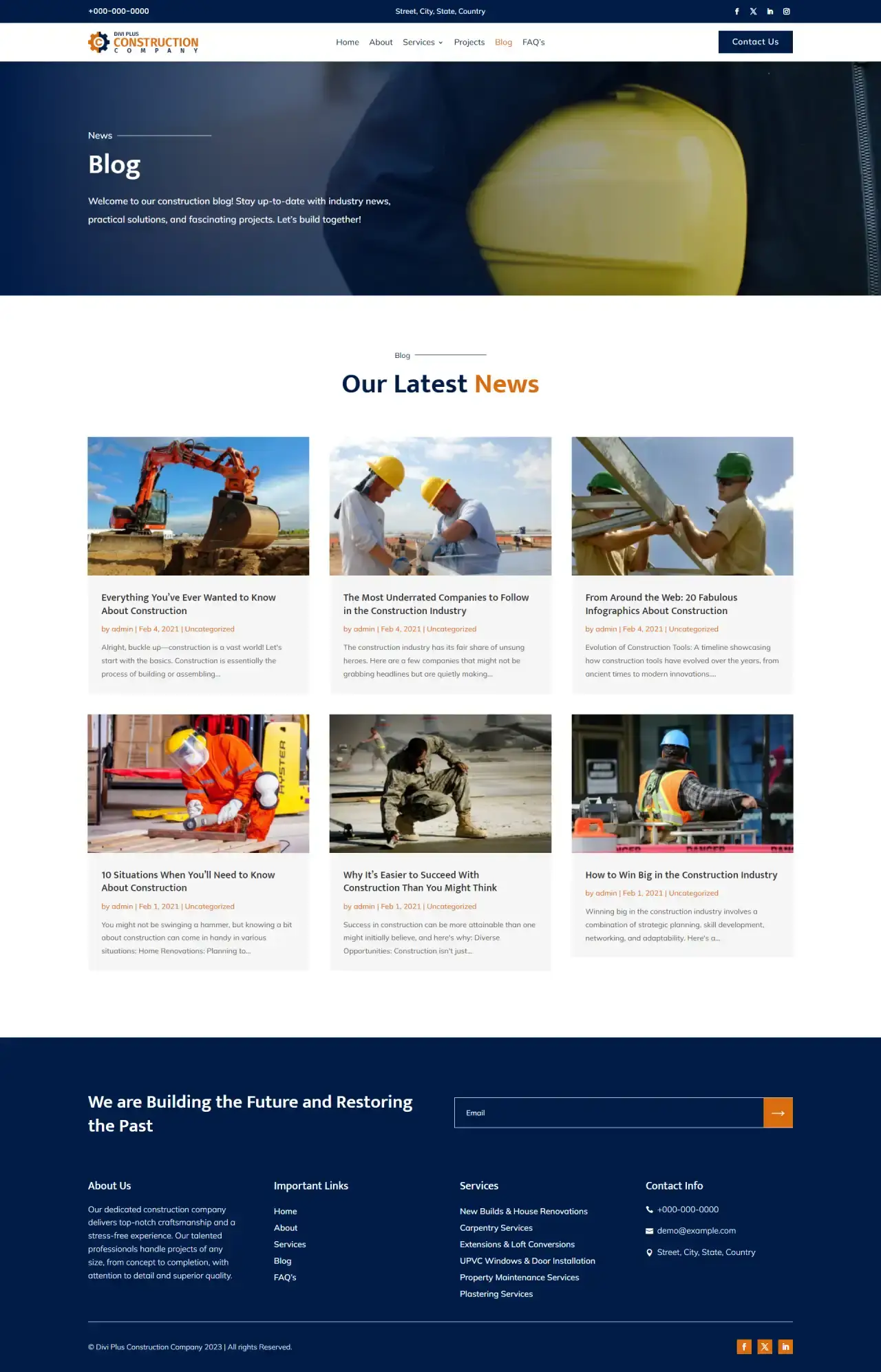 divi-plus-construction-company-child-theme-blog Divi Plus Construction Company Child Theme
