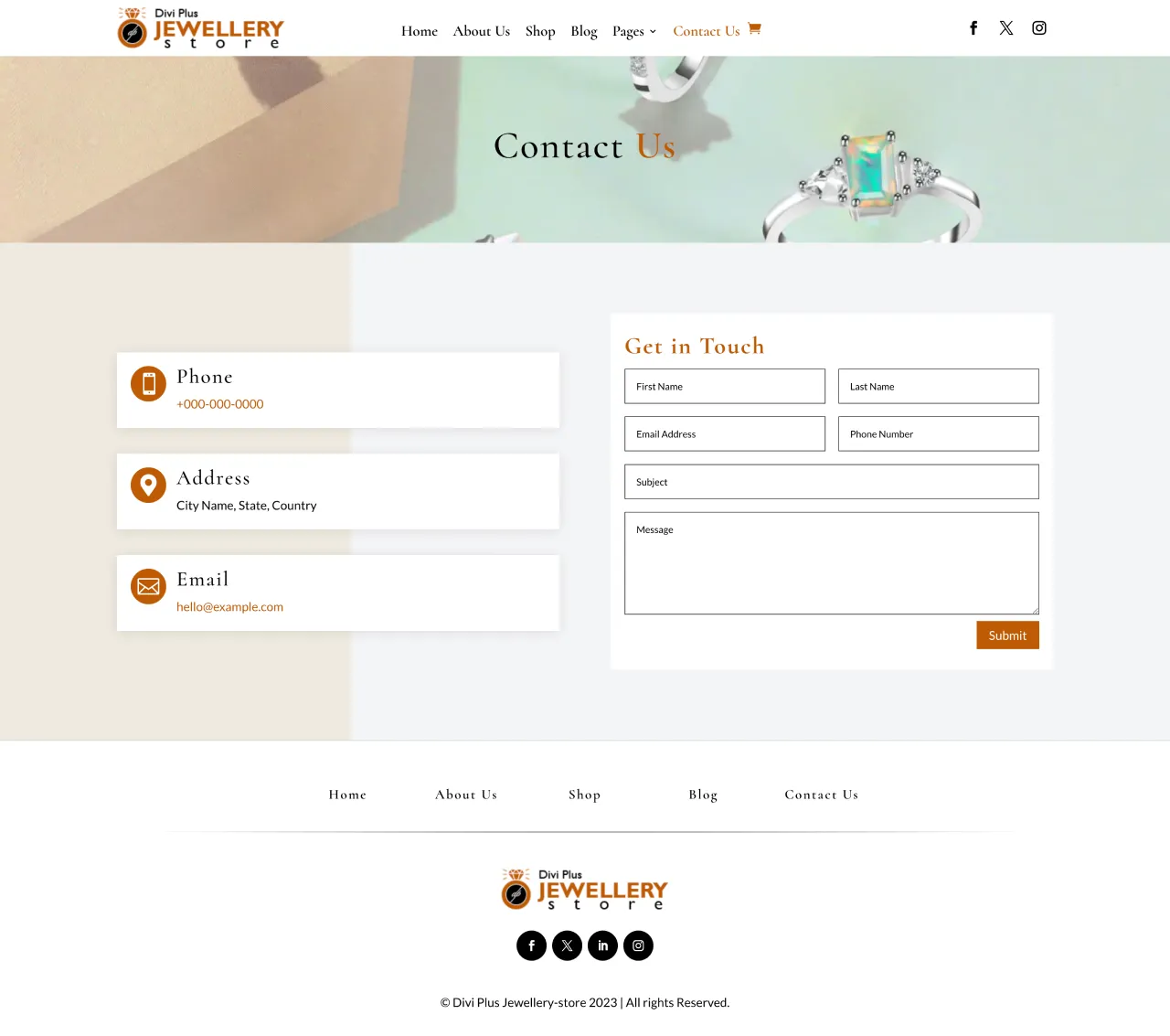 divi-plus-jewellery-store-child-theme-contact Divi Plus Jewellery Store Contact