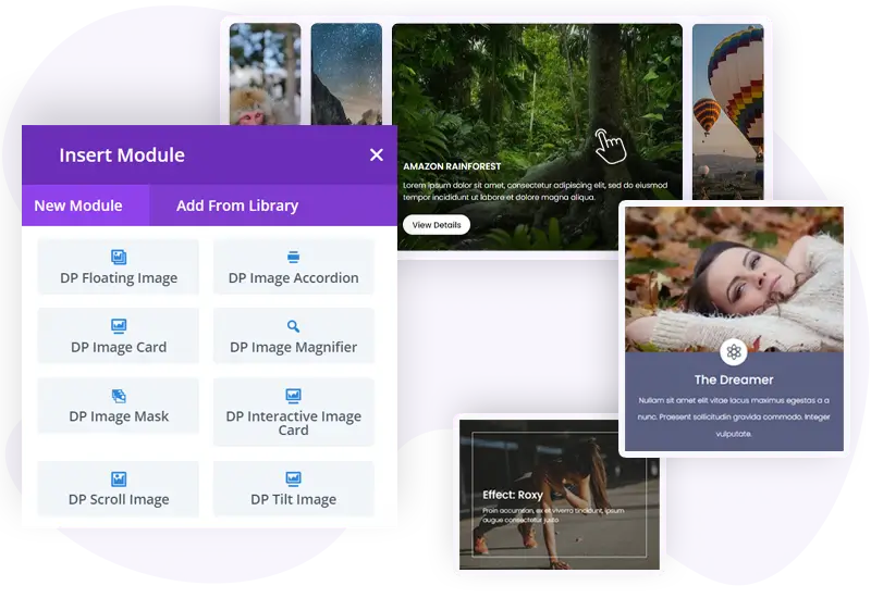 Divi image modules