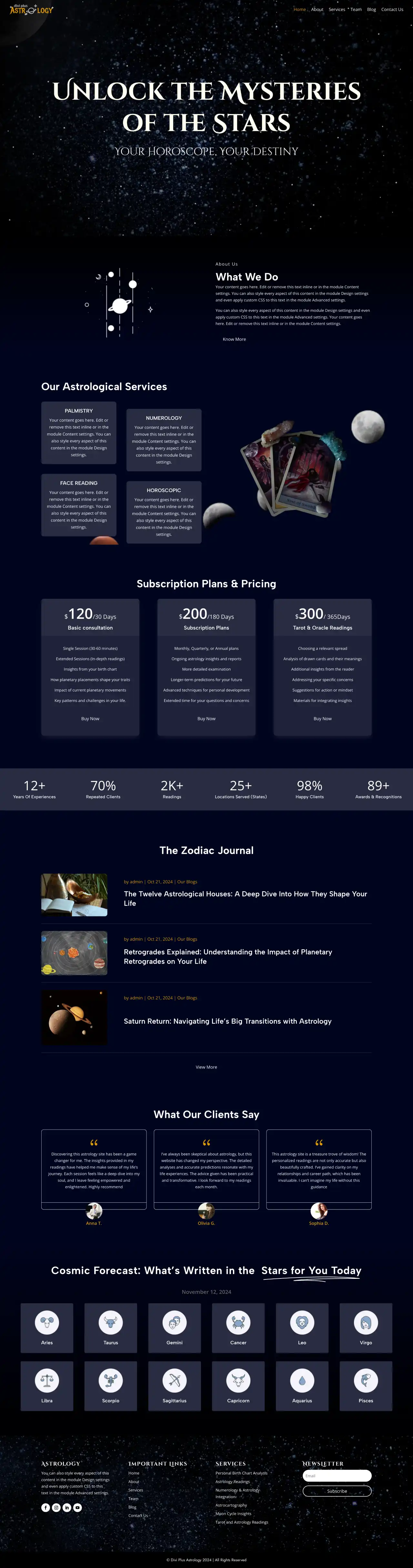 divi-plus-astrology-child-theme-home Divi Plus Accountant Child Theme