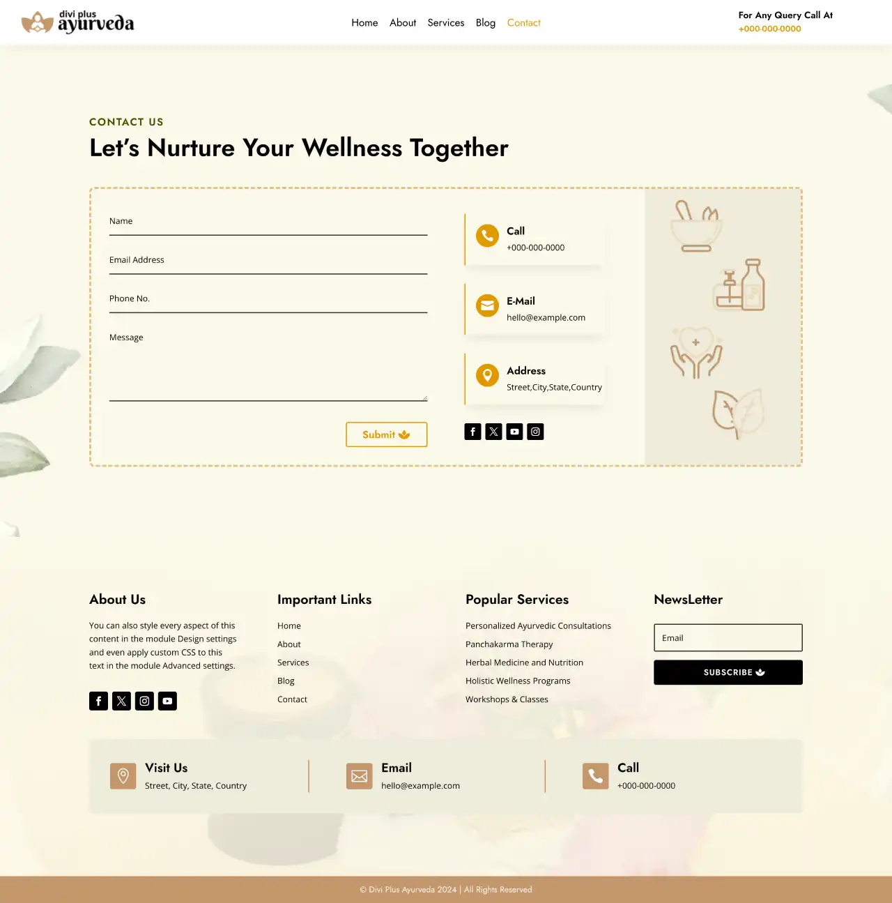 divi-plus-ayurveda-child-theme-contact Divi Plus Gardening Child Theme Contact