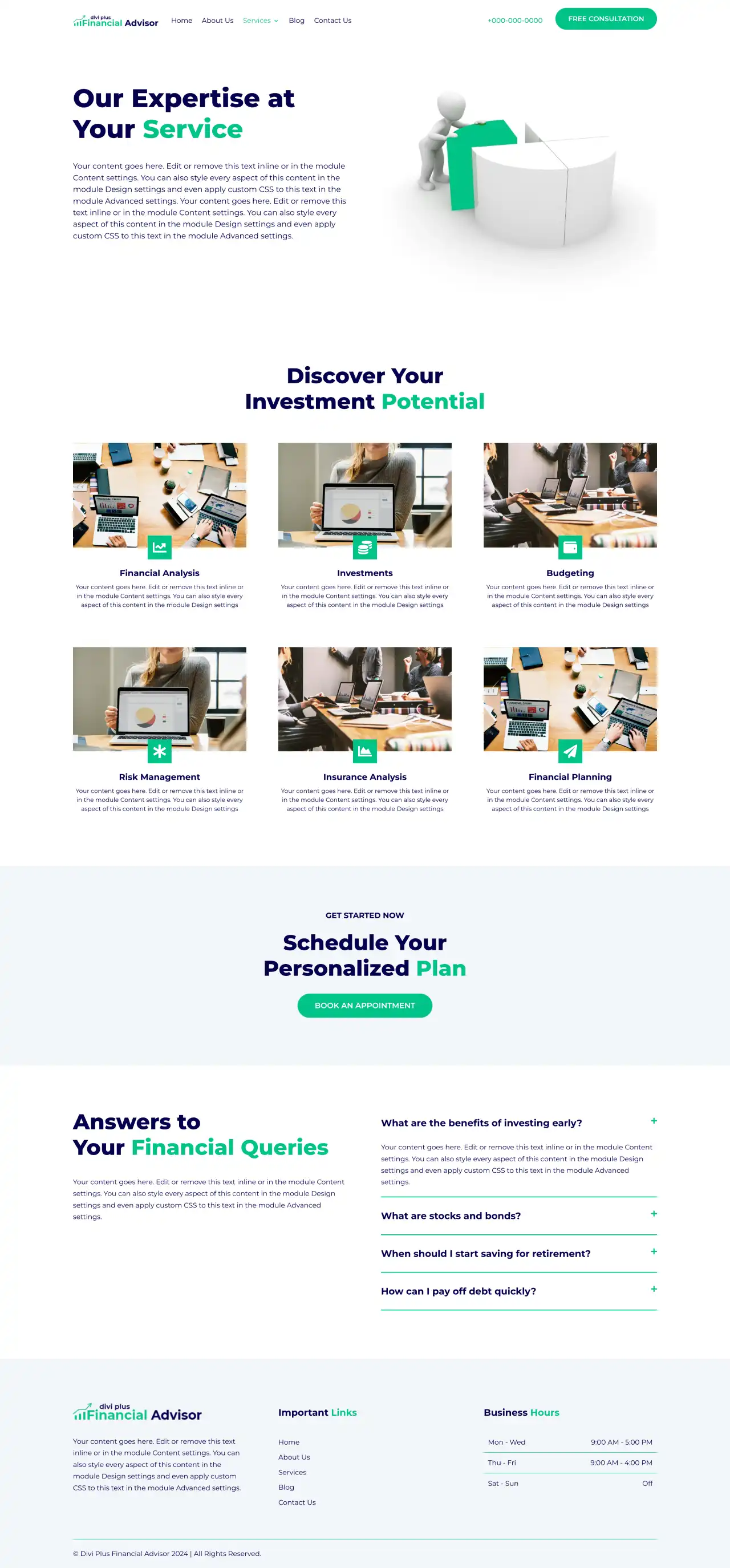 Divi Plus JAccountant Child Theme