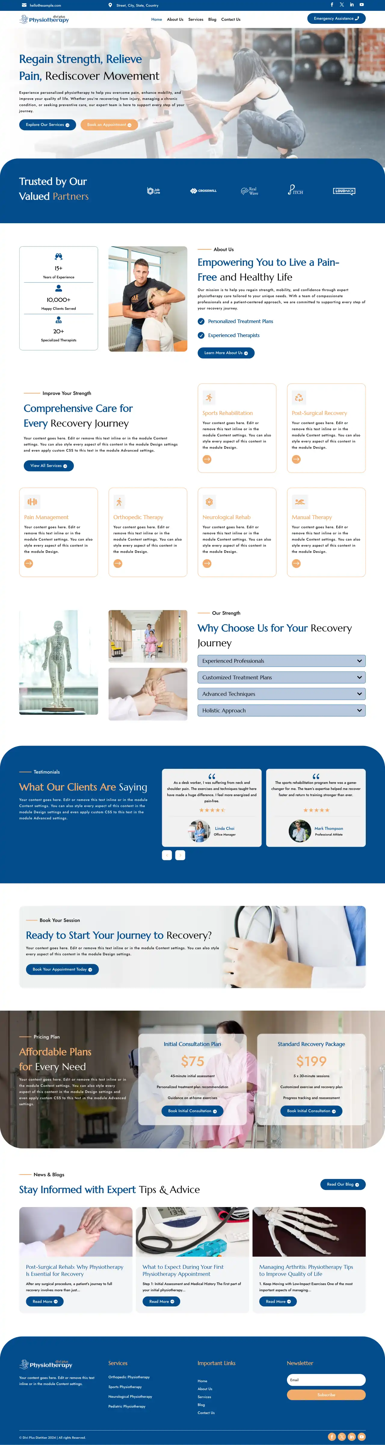 Divi Plus Pharma Company Theme Home