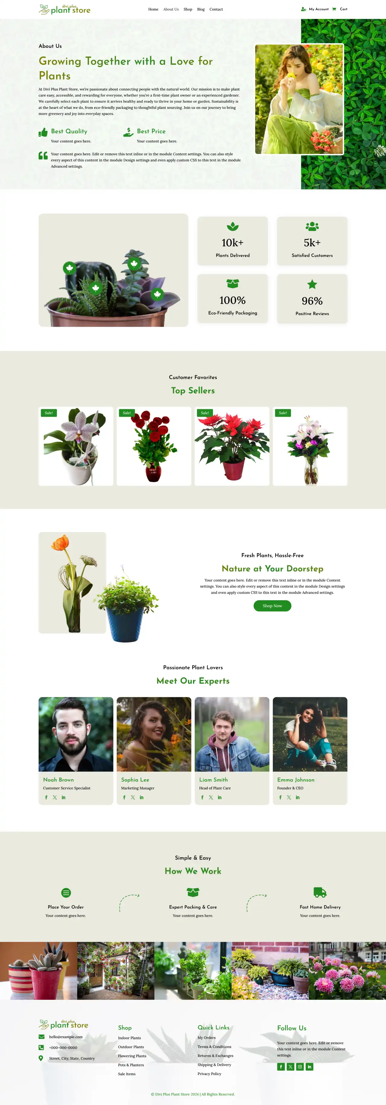 Divi Plus Gardening Child Theme Shop