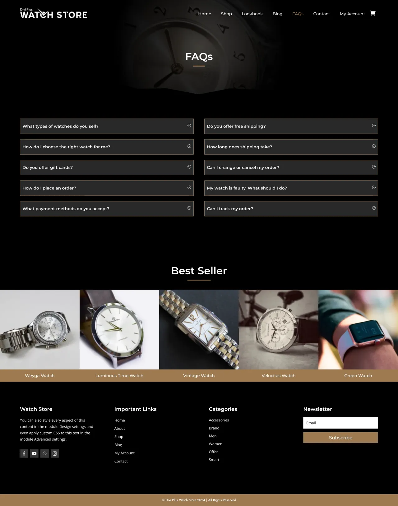 divi-plus-watch-store-child-theme-faqs Divi Plus Janitorial Services Child Theme