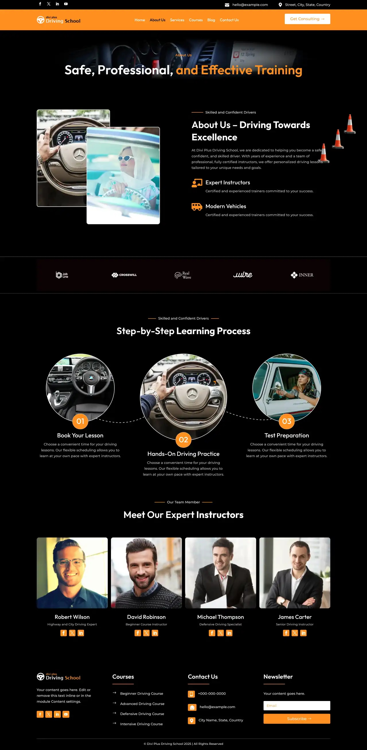 divi-plus-driving-school-about Divi Plus Accountant Child Theme
