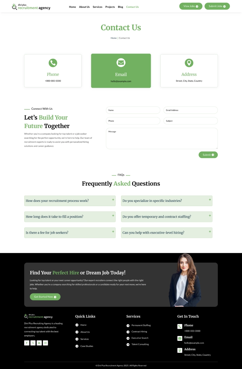 Divi Plus Accountant Child Theme