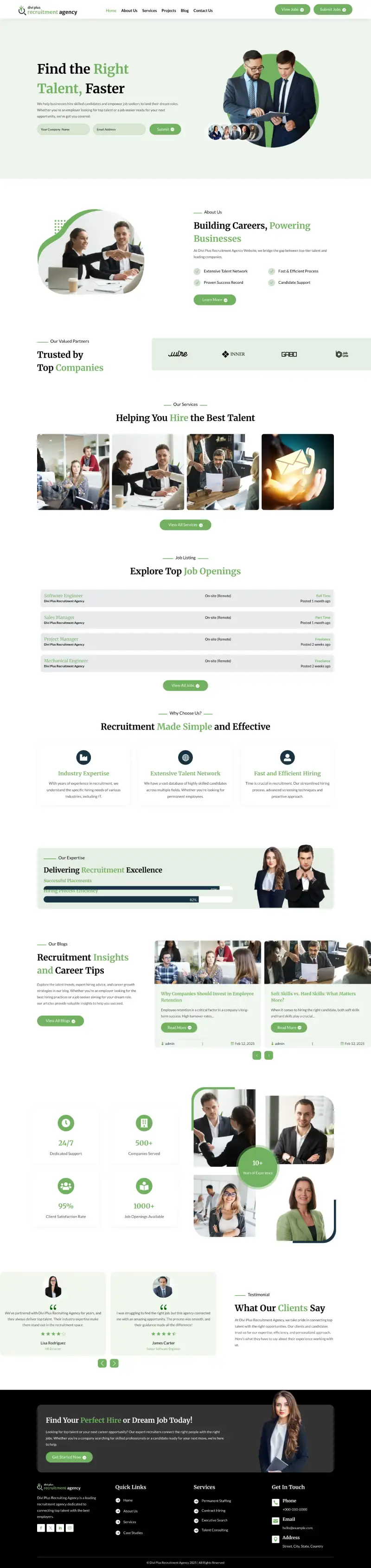 Divi Plus Accountant Child Theme