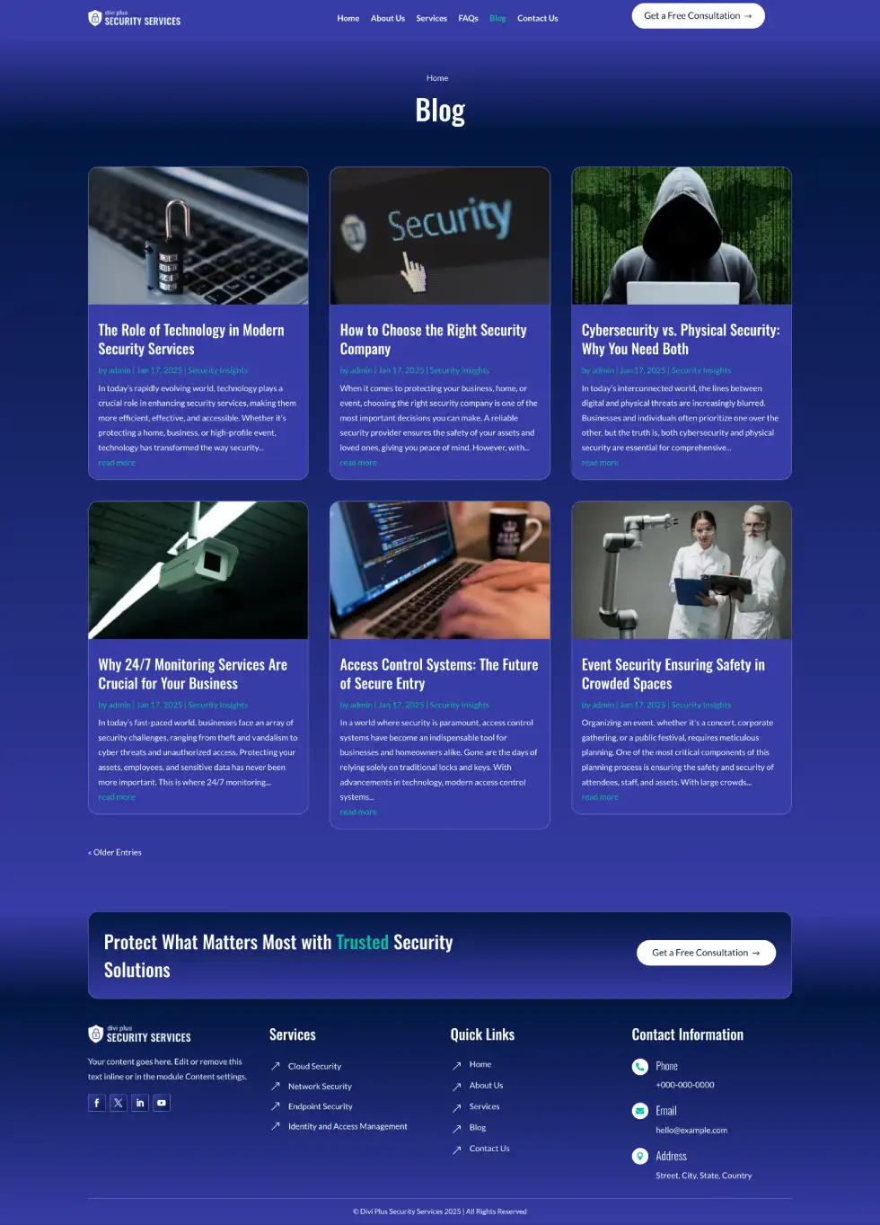 Divi Plus Janitorial Services Child Theme