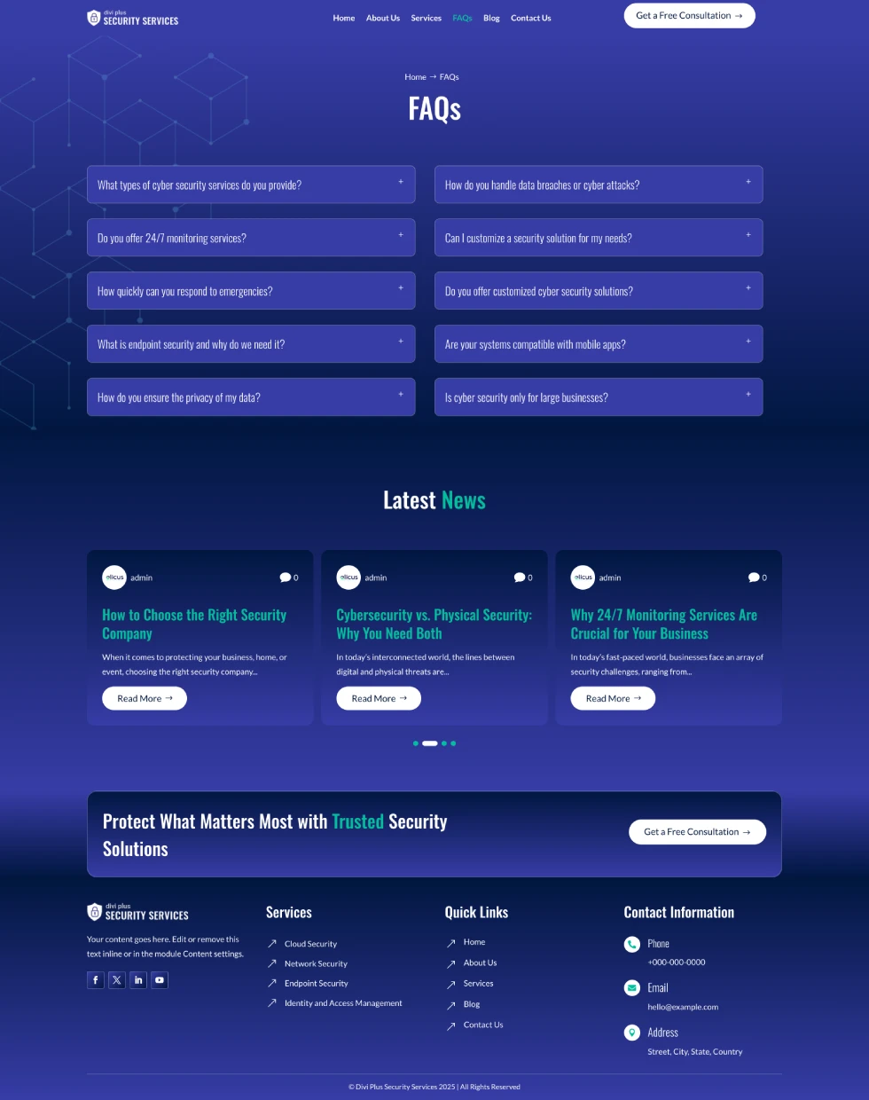 Divi Plus Accountant Child Theme