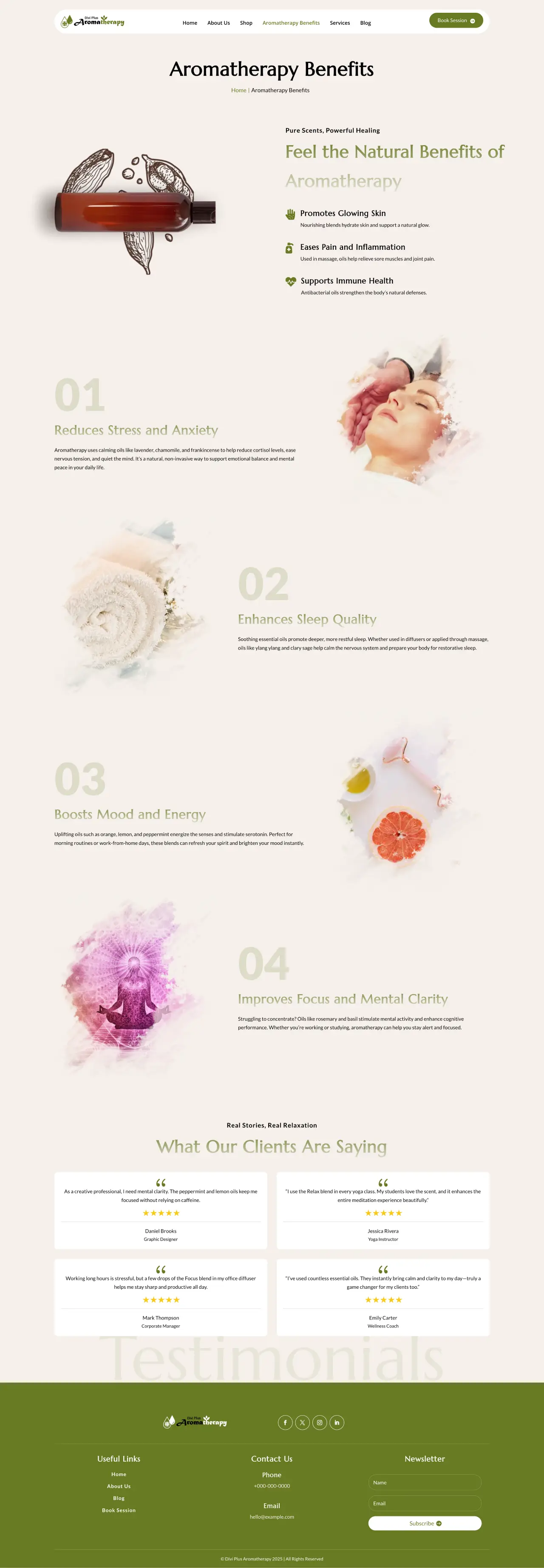 Divi Plus aromatherapy benefits