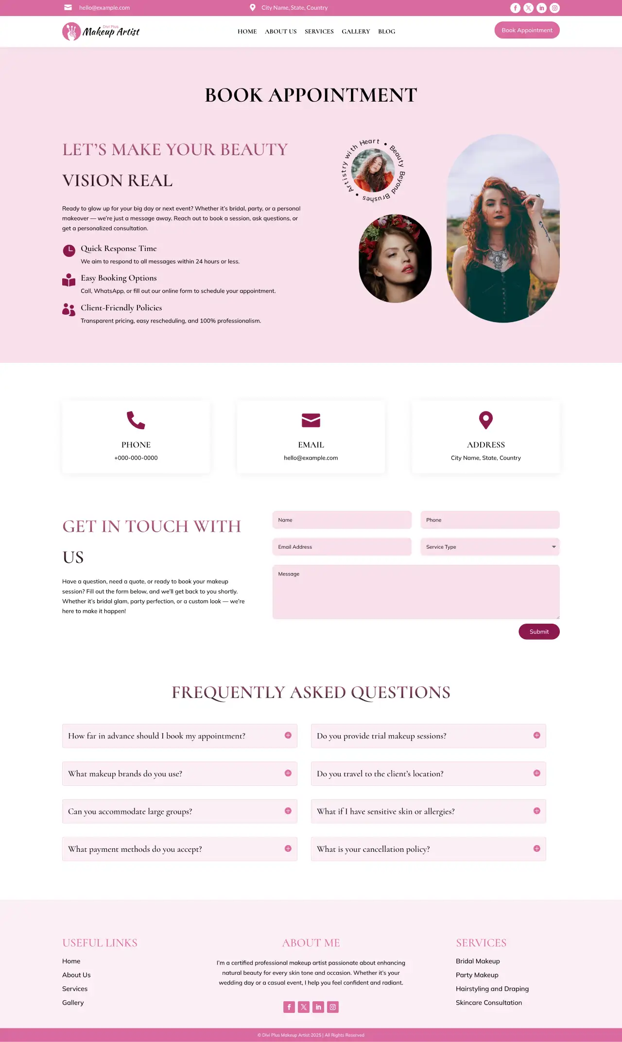 Divi Plus Builder Child Theme Contact