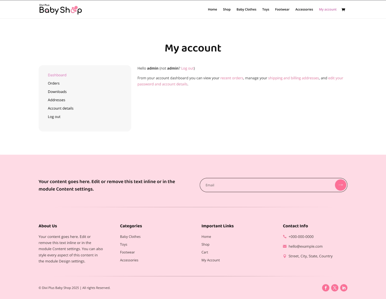 Divi Plus Accountant Child Theme
