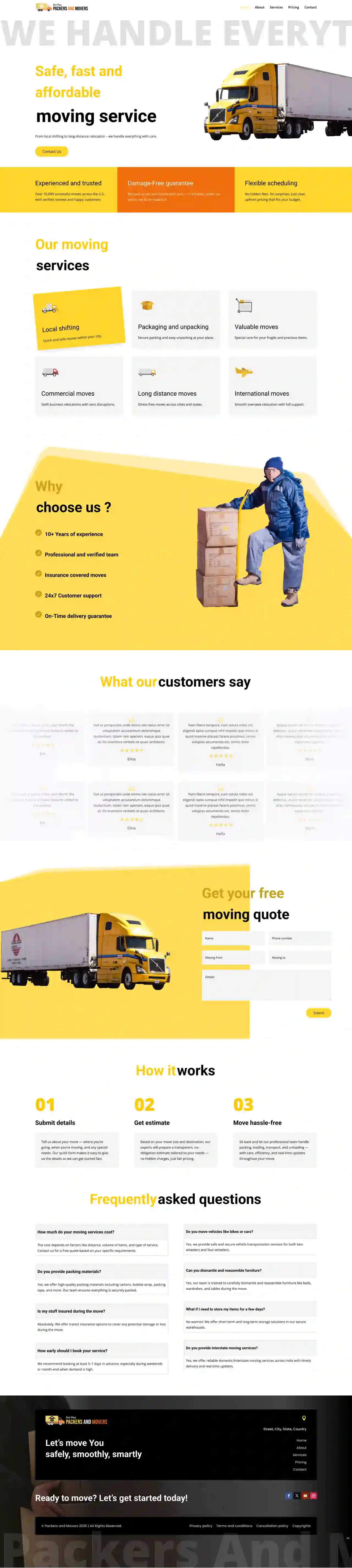 Divi Plus packers and movers home