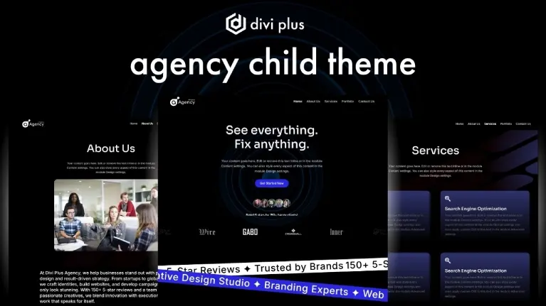 Divi Plus agency child theme
