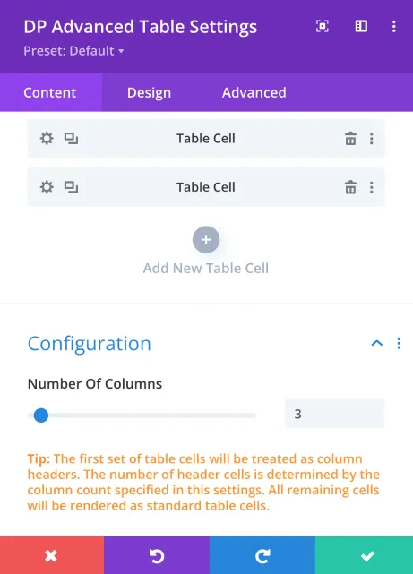 Divi Advanced Table - Divi Plus